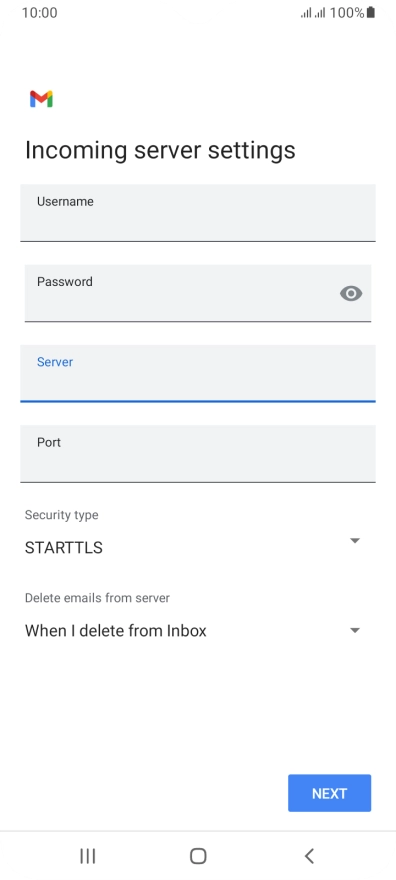 Press the field below 