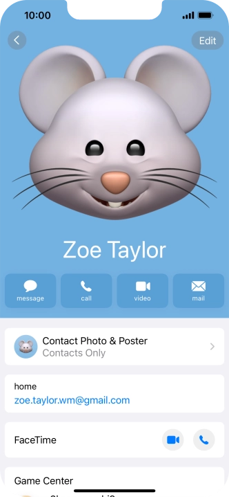 Slide your finger upwards starting from the bottom of the screen to return to the home screen.