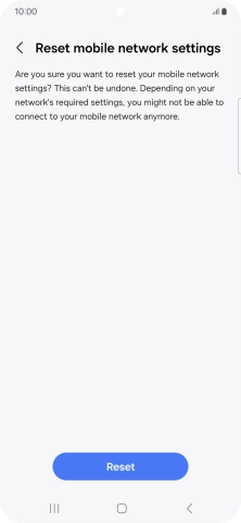 Press Reset. Press Reset.