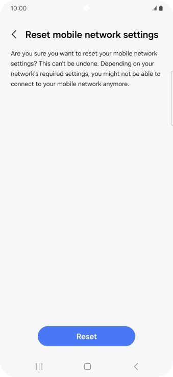 Press Reset. Press Reset.