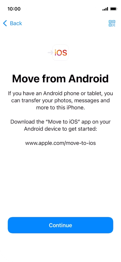 To transfer content to your phone, you need to install the app 