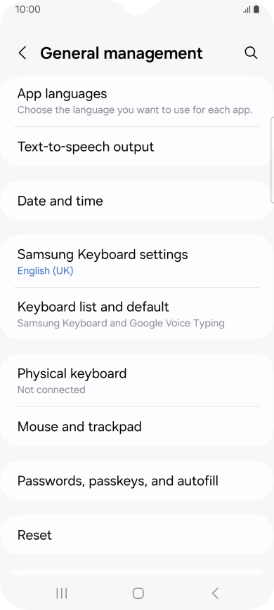 Press Date and time.