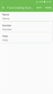 Press Name and key in the required name.