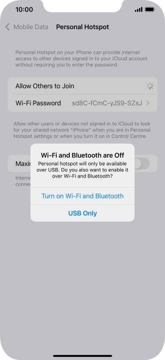If Wi-Fi is turned off, press Turn on Wi-Fi and Bluetooth.