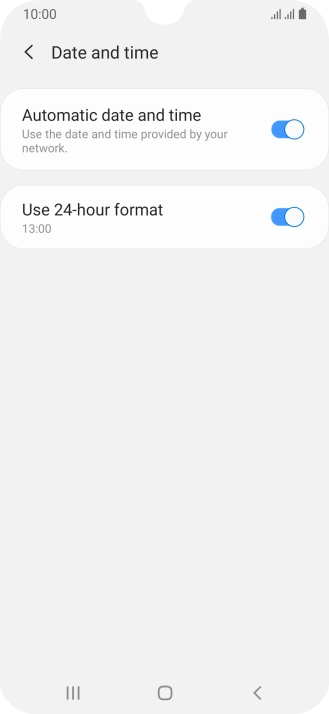 Press the Home key to return to the home screen.
