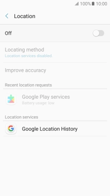 Press the indicator to turn the function on or off.