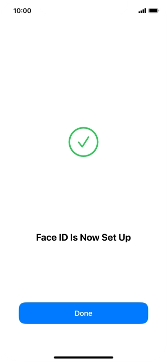 Press Done. If you haven't previously selected a phone lock code, key in a code of your own choice twice.