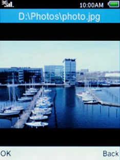 Press the Left selection key.