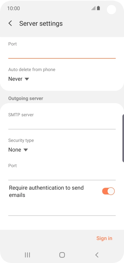 Press the drop down list below 
