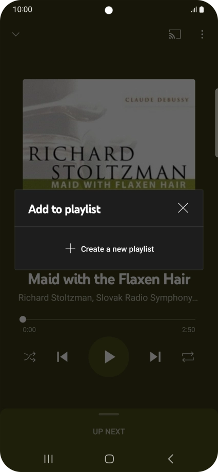 Press Create a new playlist.