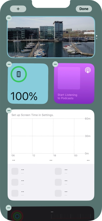 Press the add icon. Press the add icon.