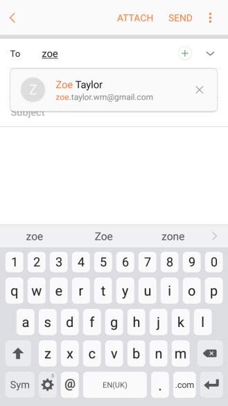 Press the required contact.