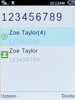 Key in the required number and press Connect to make a call.