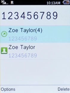 Key in the required number and press Connect to make a call.