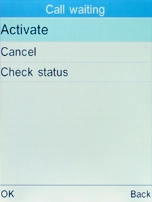 Select Activate and press the Left selection key to turn on the function. Select Activate and press the Left selection key to turn on the function.