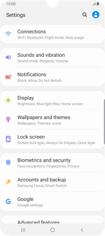 Press Accounts and backup.