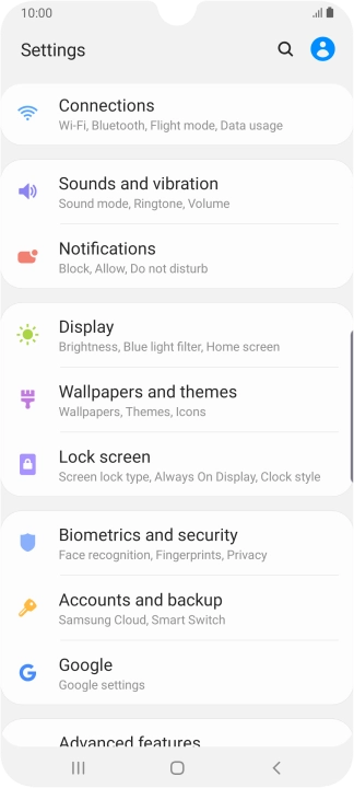 Press Accounts and backup.