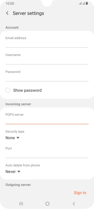Press the drop down list below 