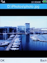 Press the Left selection key.