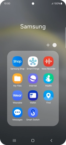 Open a supported app, e.g. Messages.