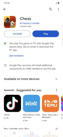 Press the Home key to return to the home screen.