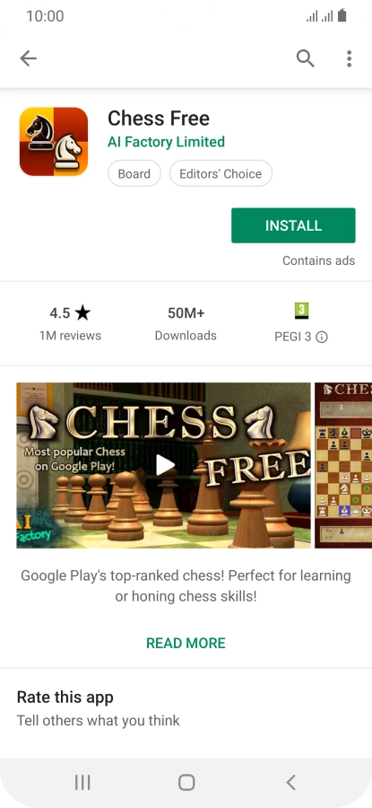 Press INSTALL and follow the instructions on the screen to install the app.