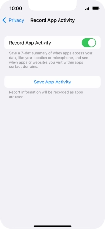 Press Save App Activity.