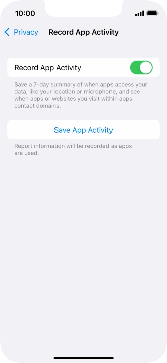 Press Save App Activity.