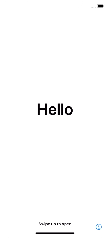 Slide your finger upwards starting from the bottom of the screen.