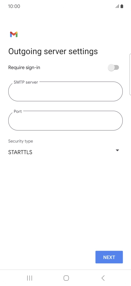 Press the field below 