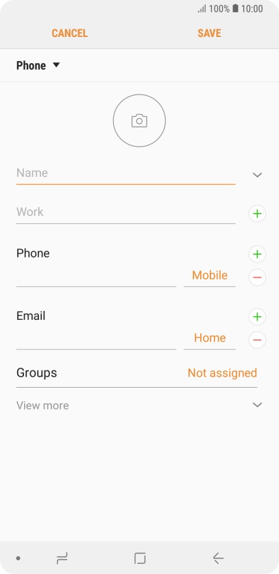 Press the address book drop down list.