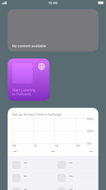 Press and hold the required Widget Stack.
