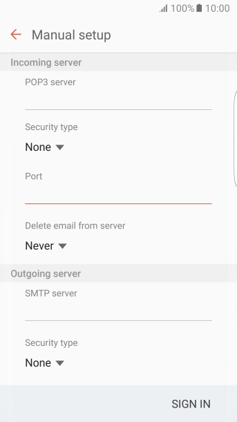 Press the drop down list below 
