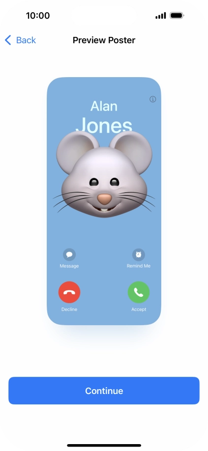 Press Continue. Press Continue.