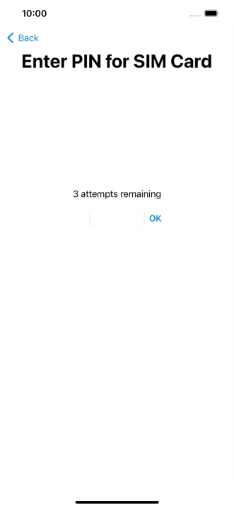 If your SIM is locked, key in your PIN and press OK.