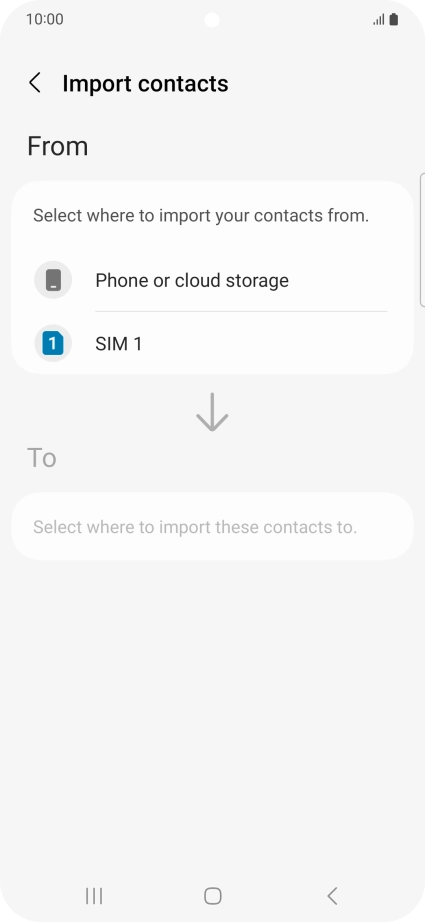Press the name of the SIM.