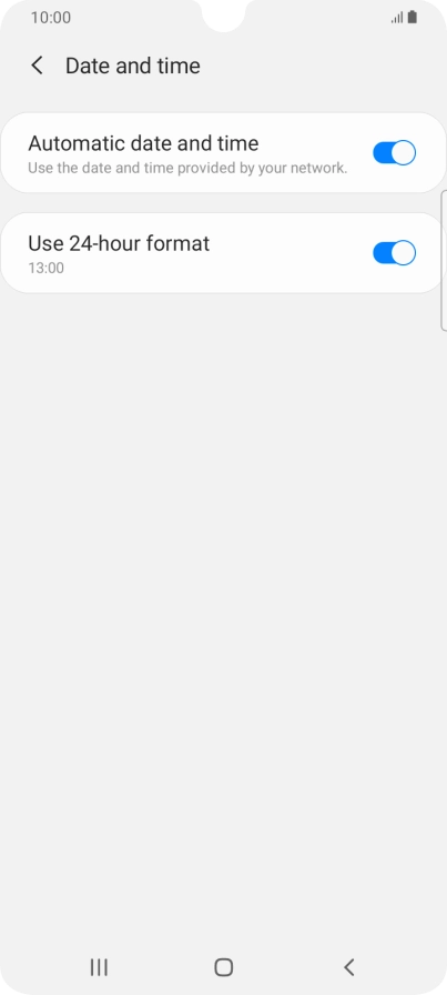 Press the Home key to return to the home screen.