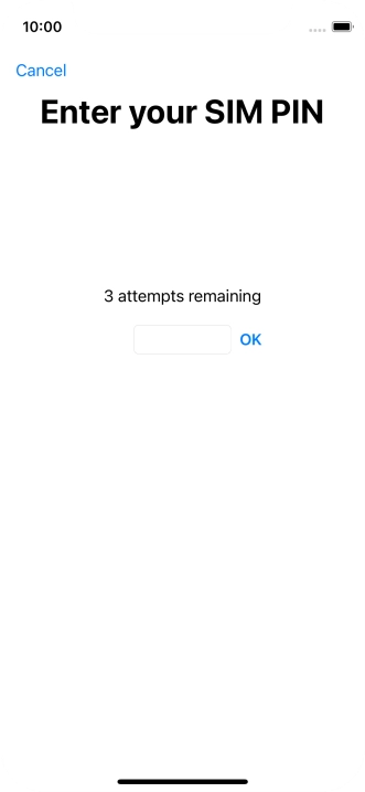If your SIM is locked, key in your PIN and press OK. If your SIM is locked, key in your PIN and press OK.