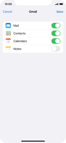 If this screen is displayed, you email account has been recognised and set up automatically. Follow the instructions on the screen to key in more information and finish setting up your phone.