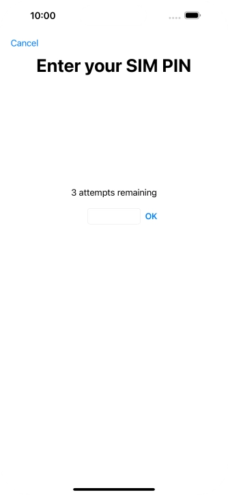 If your SIM is locked, key in your PIN and press OK.