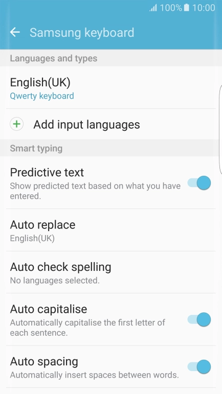 Press Add input languages.