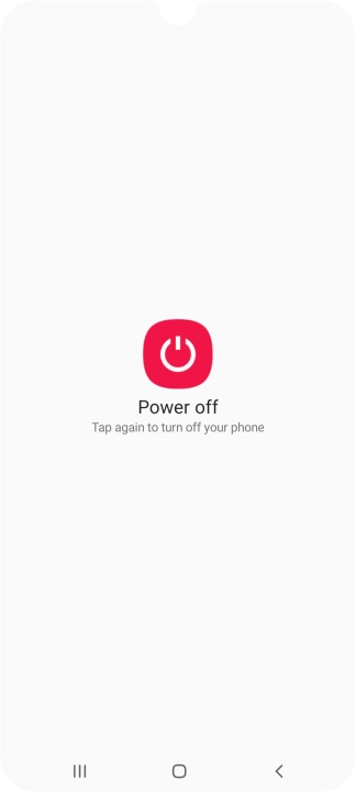 Press Power off.