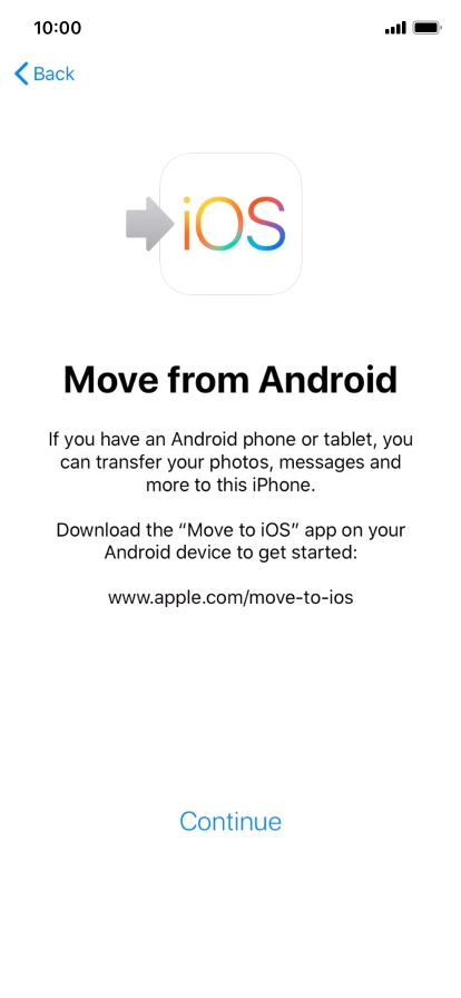 To transfer content to your phone, you need to install the app 