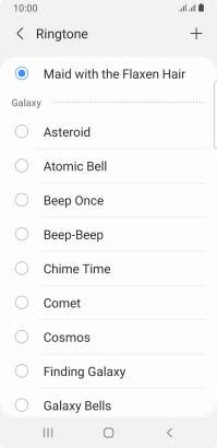 Press the Home key to return to the home screen.