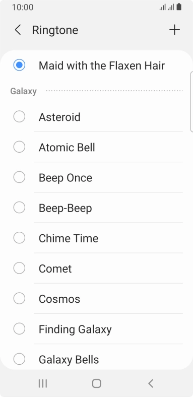 Press the Home key to return to the home screen.