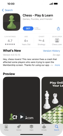 Press GET and follow the instructions on the screen to install the app.