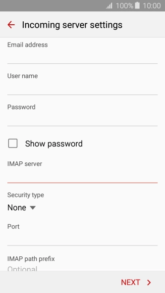 Press the drop down list below 