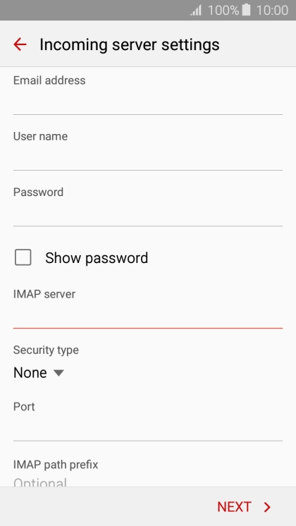 Press the drop down list below 