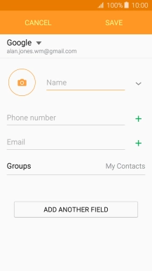 Press the address book drop down list.