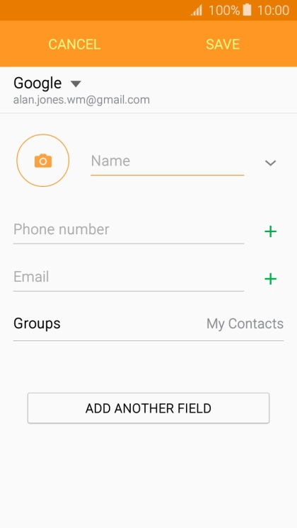 Press the address book drop down list.